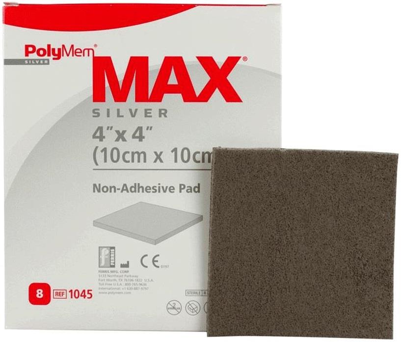PolyMem MAX Silver Non-Adhesive Pad Dressing