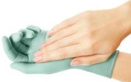 Medline Aloetouch Ice Powder-Free Nitrile Exam Gloves