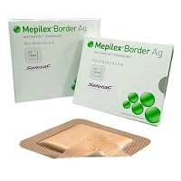 Molnlycke Mepilex Border Ag Antimicrobial Foam Dressing
